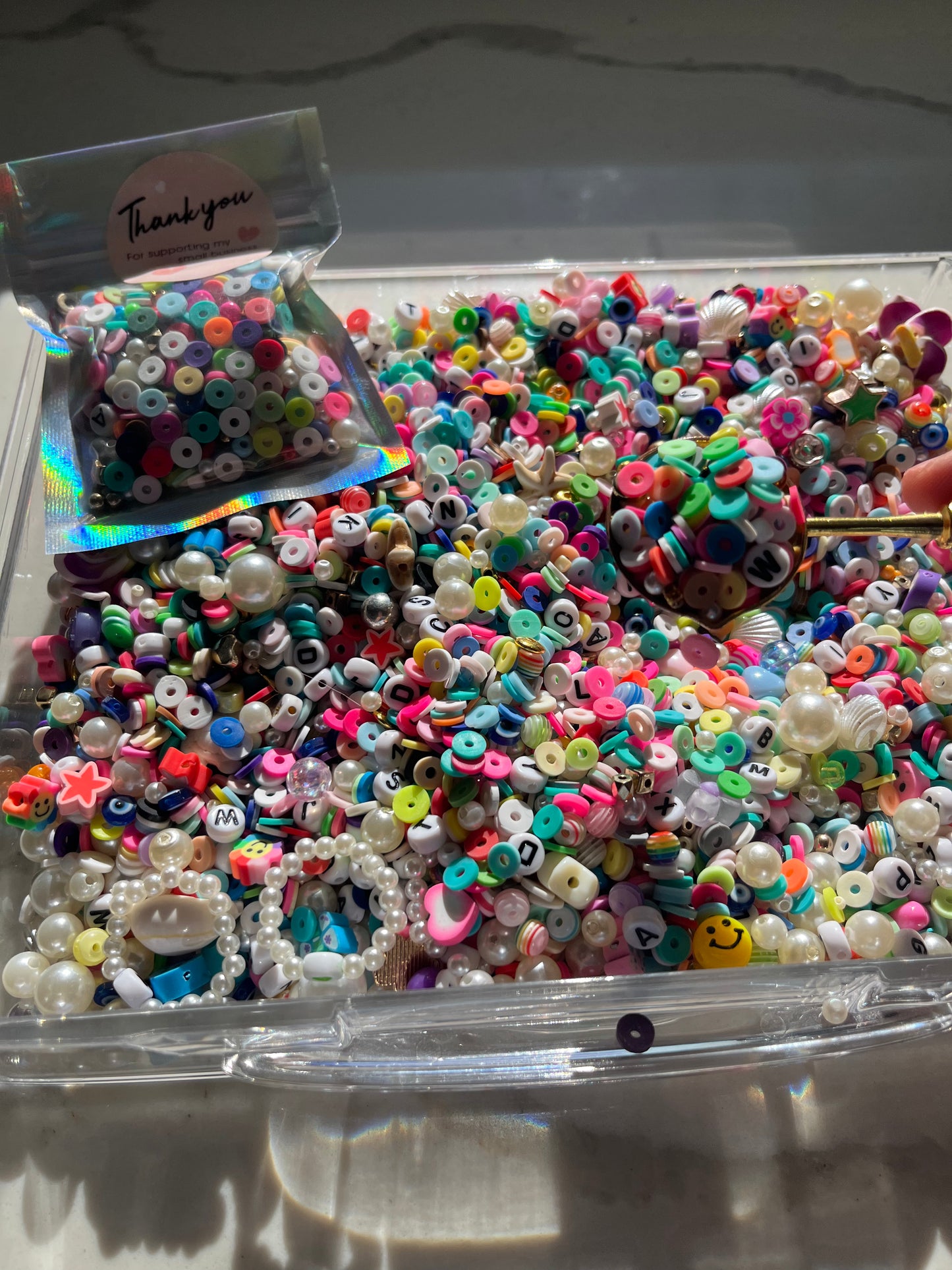 Bead confetti!